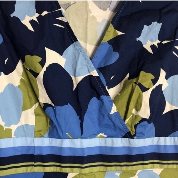 Croft & Barrow cotton stretch floral midi dress with pockets size 16 - Picture 3 of 6